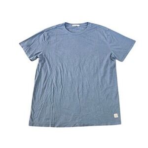 Marine Layer Signature Crewneck T-Shirt Men Small Blue Cotton Modal Blend